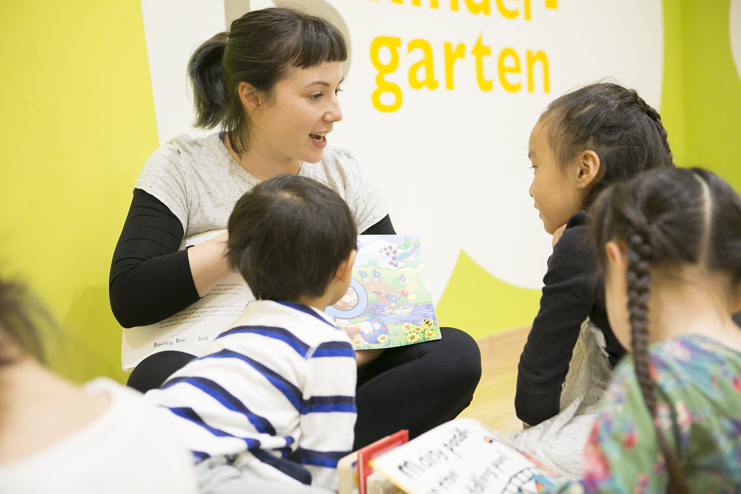 TISG teacher and students learning during class